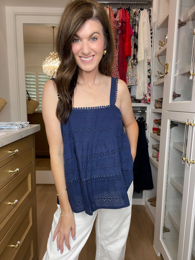 Cape Cod Calling Eyelet Tank