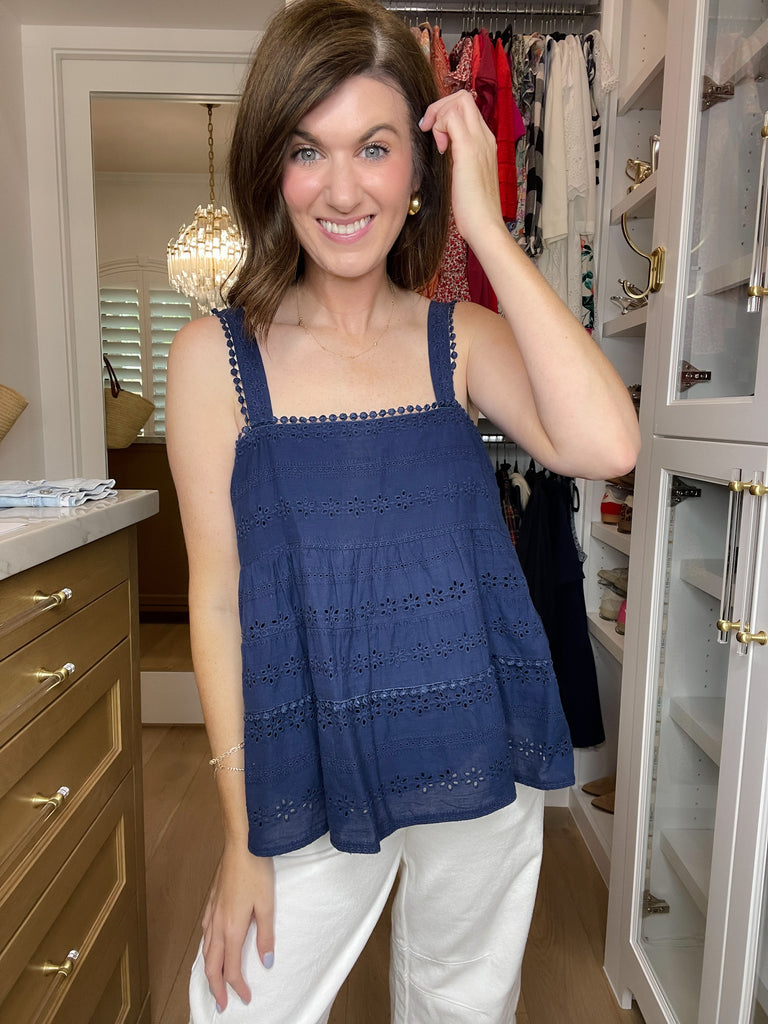 Cape Cod Calling Eyelet Tank