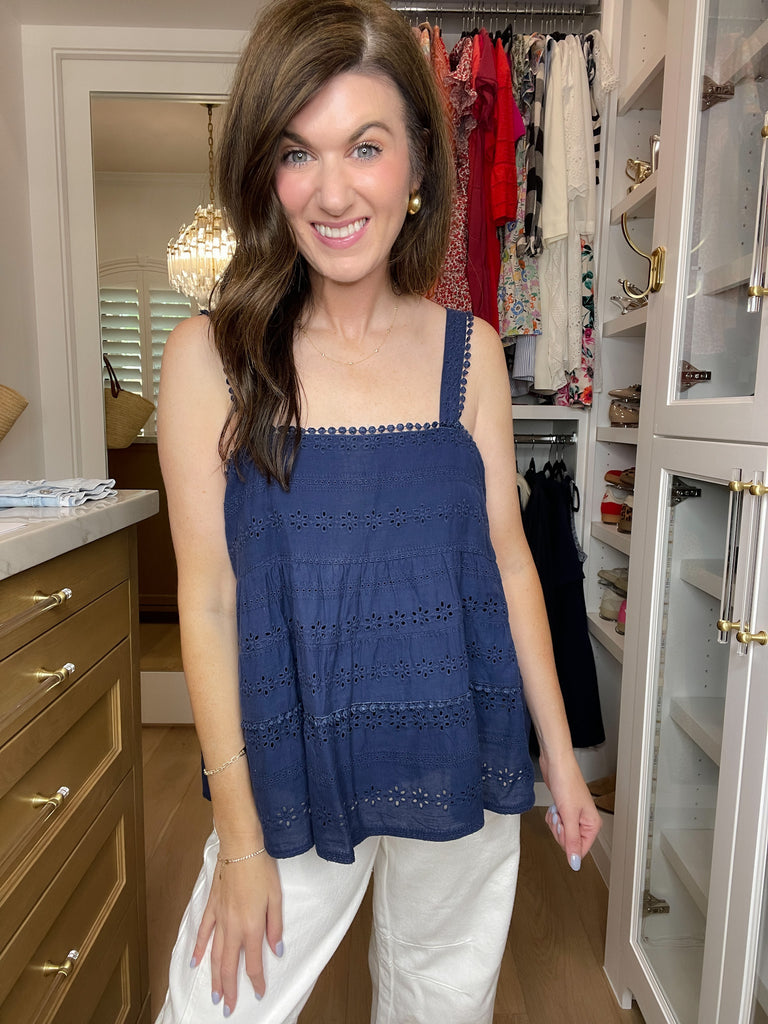 Cape Cod Calling Eyelet Tank