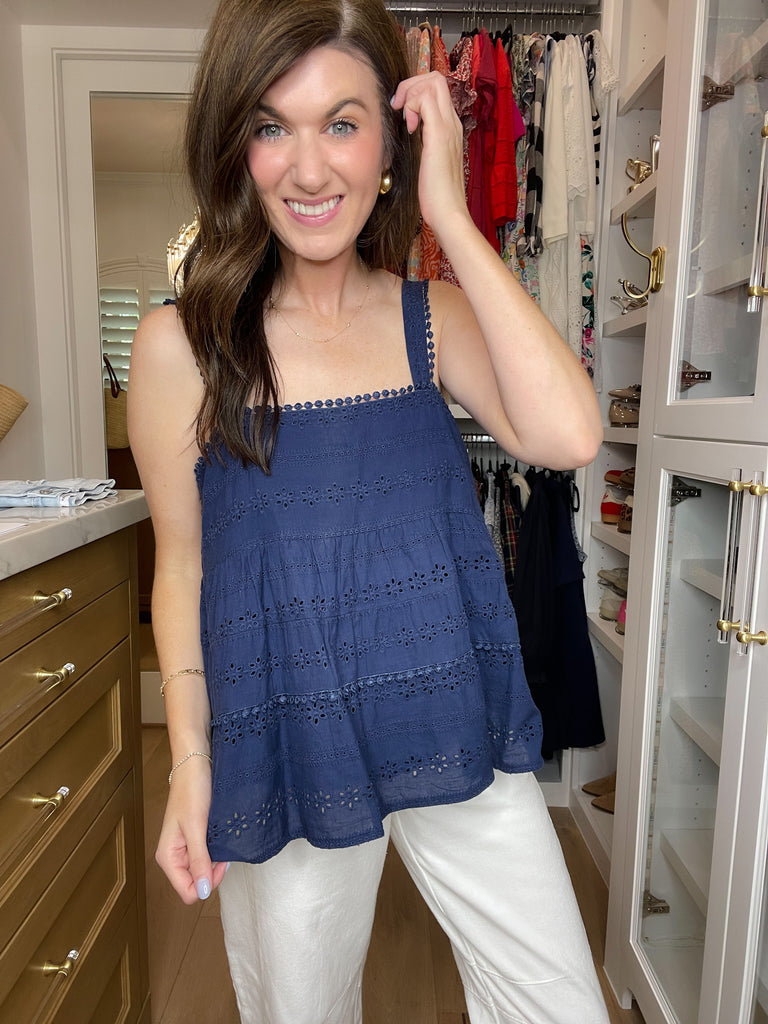 Cape Cod Calling Eyelet Tank