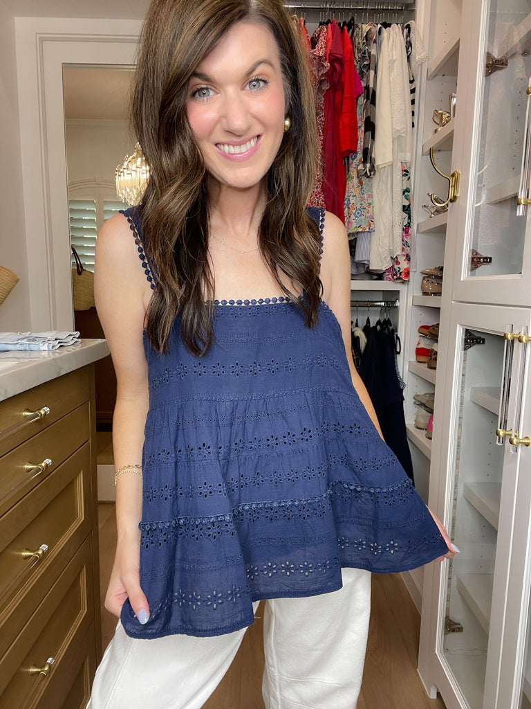 Cape Cod Calling Eyelet Tank