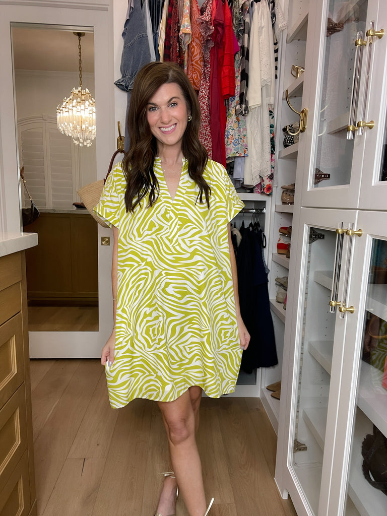 Twist of Lime Shift Dress