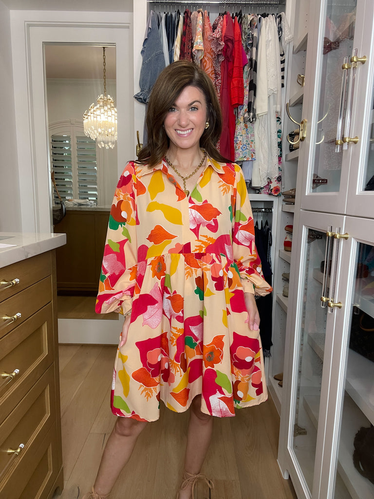 Color Crush Floral Dress