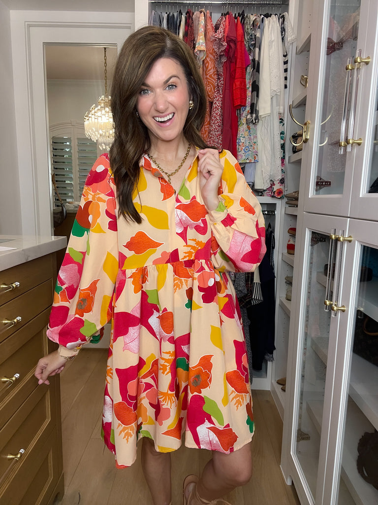 Color Crush Floral Dress