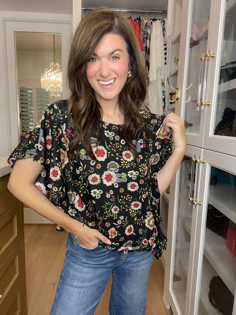 *BELLES & DOORBUSTER* Twilight Garden Top *Final Sale*