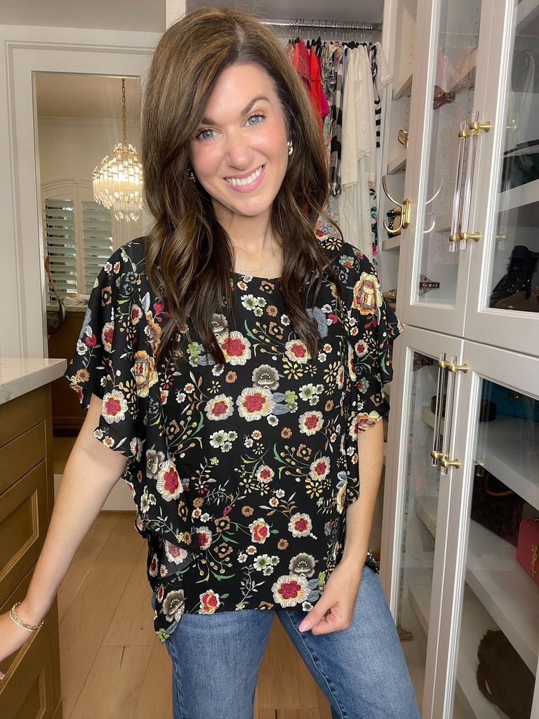 *BELLES & DOORBUSTER* Twilight Garden Top *Final Sale*