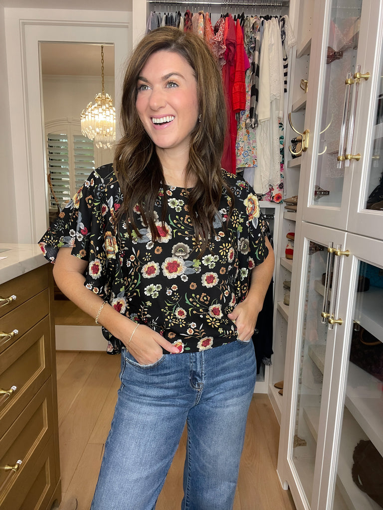 *BELLES & DOORBUSTER* Twilight Garden Top *Final Sale*