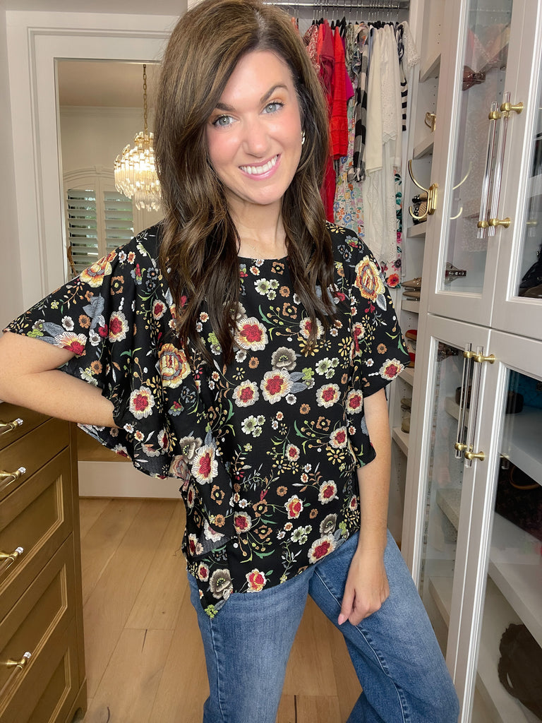 *BELLES & DOORBUSTER* Twilight Garden Top *Final Sale*