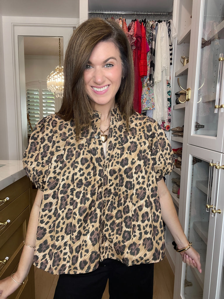 Leopard Lane Top