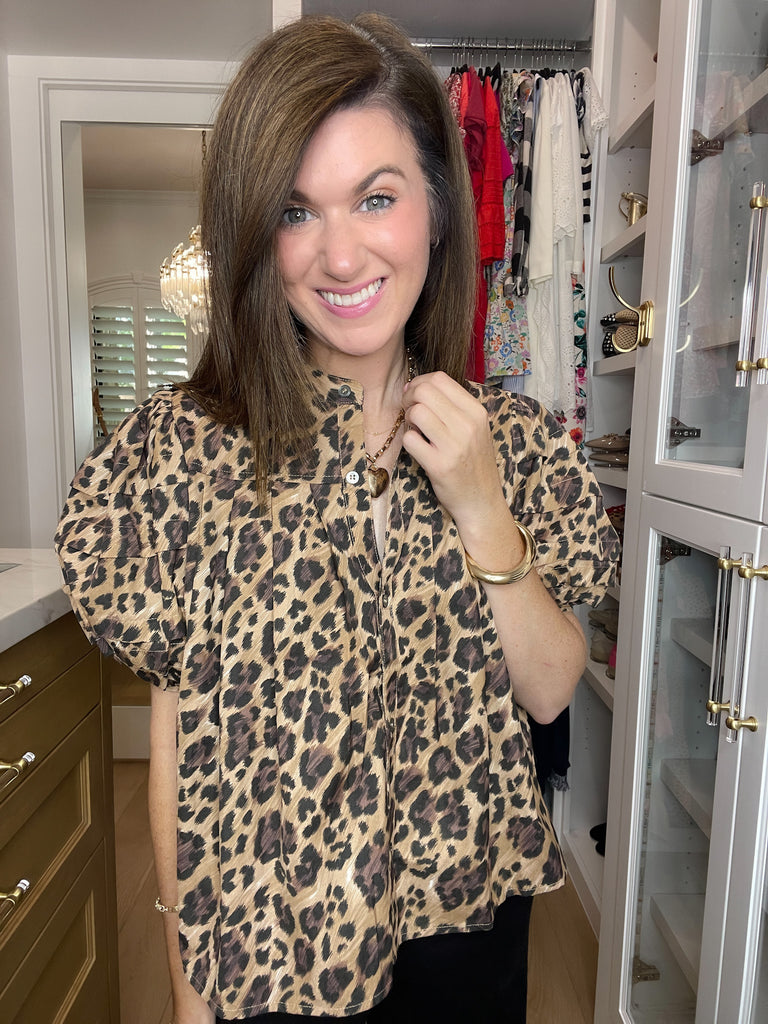 Leopard Lane Top