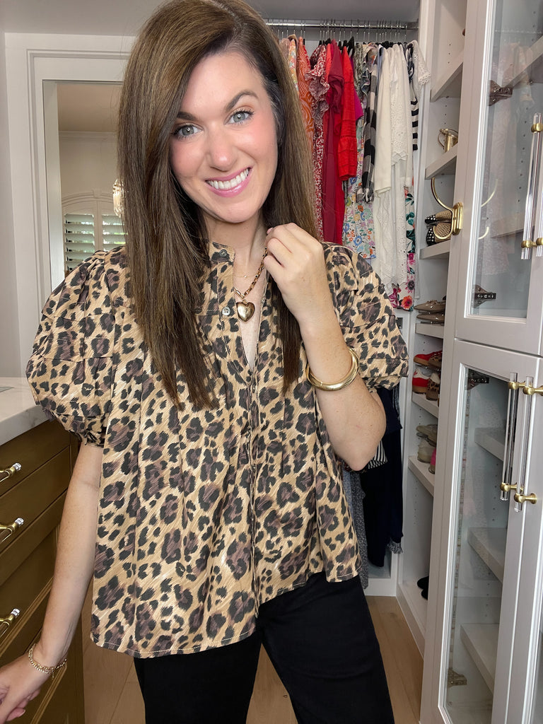 Leopard Lane Top