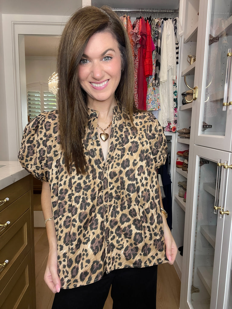 Leopard Lane Top