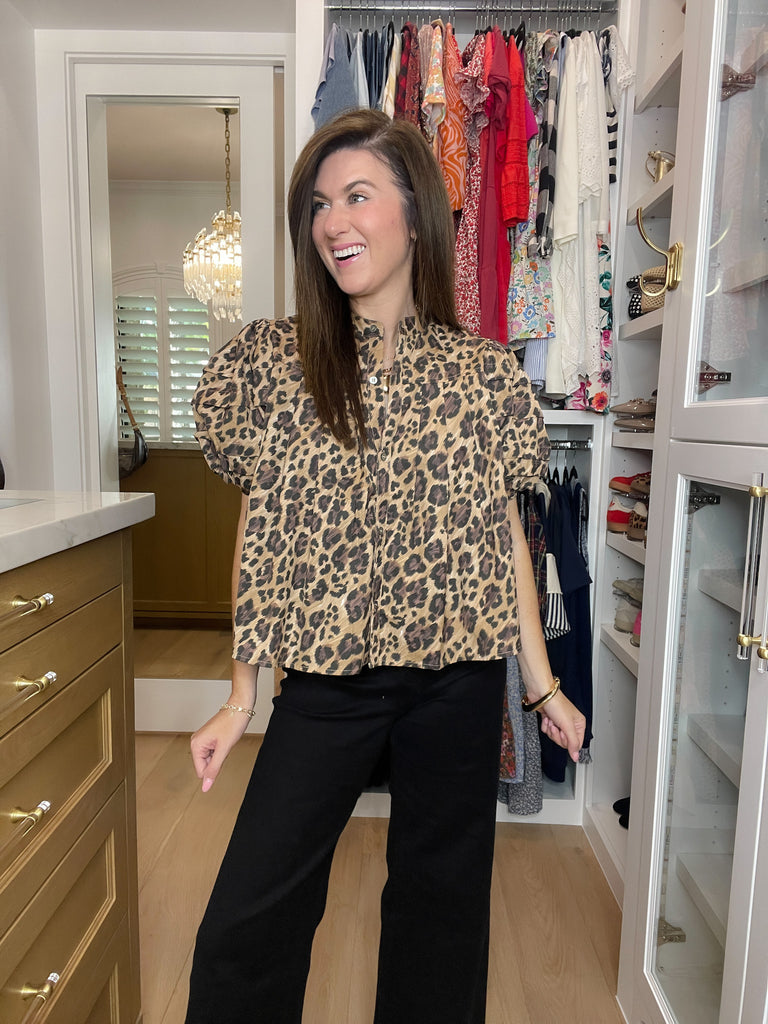 Leopard Lane Top