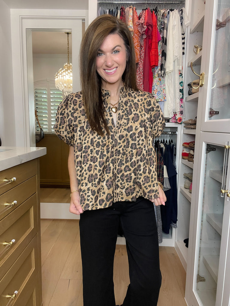 Leopard Lane Top