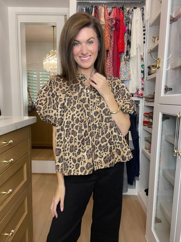 Leopard Lane Top