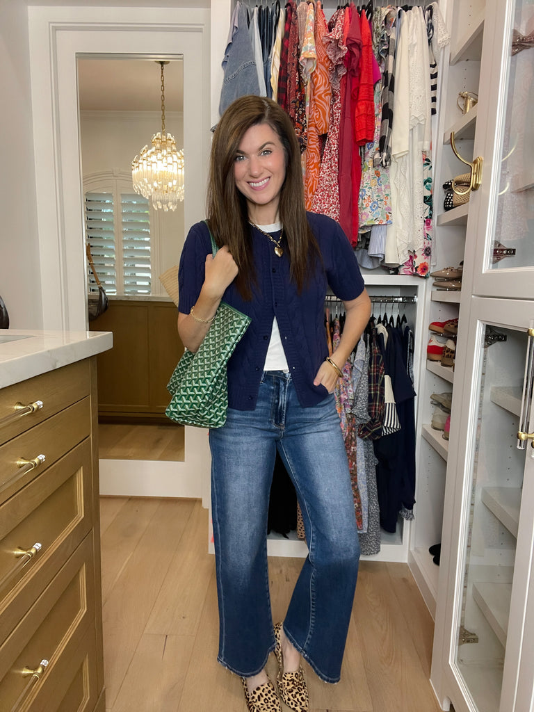 The Ivy Lane Cardigan in Navy