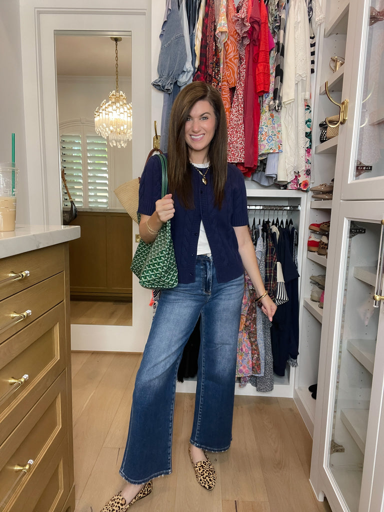 The Ivy Lane Cardigan in Navy