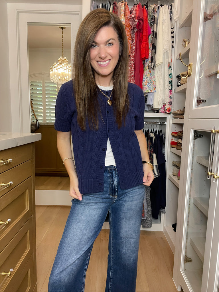 The Ivy Lane Cardigan in Navy