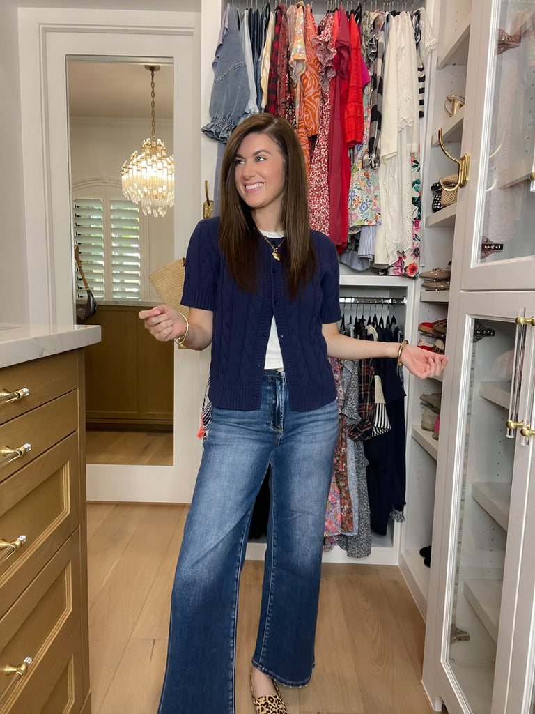 The Ivy Lane Cardigan in Navy