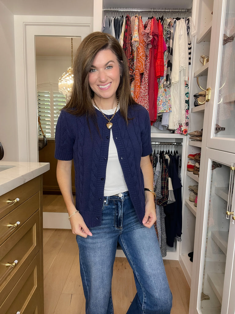 The Ivy Lane Cardigan in Navy