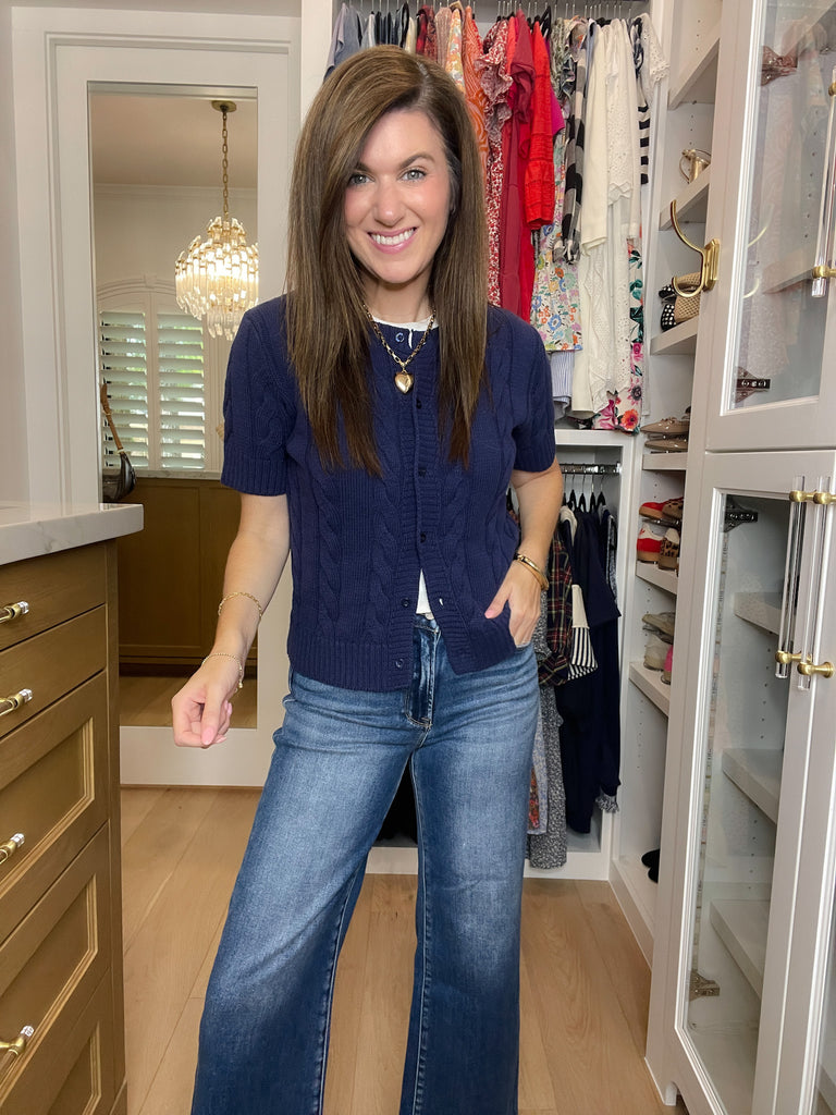 The Ivy Lane Cardigan in Navy