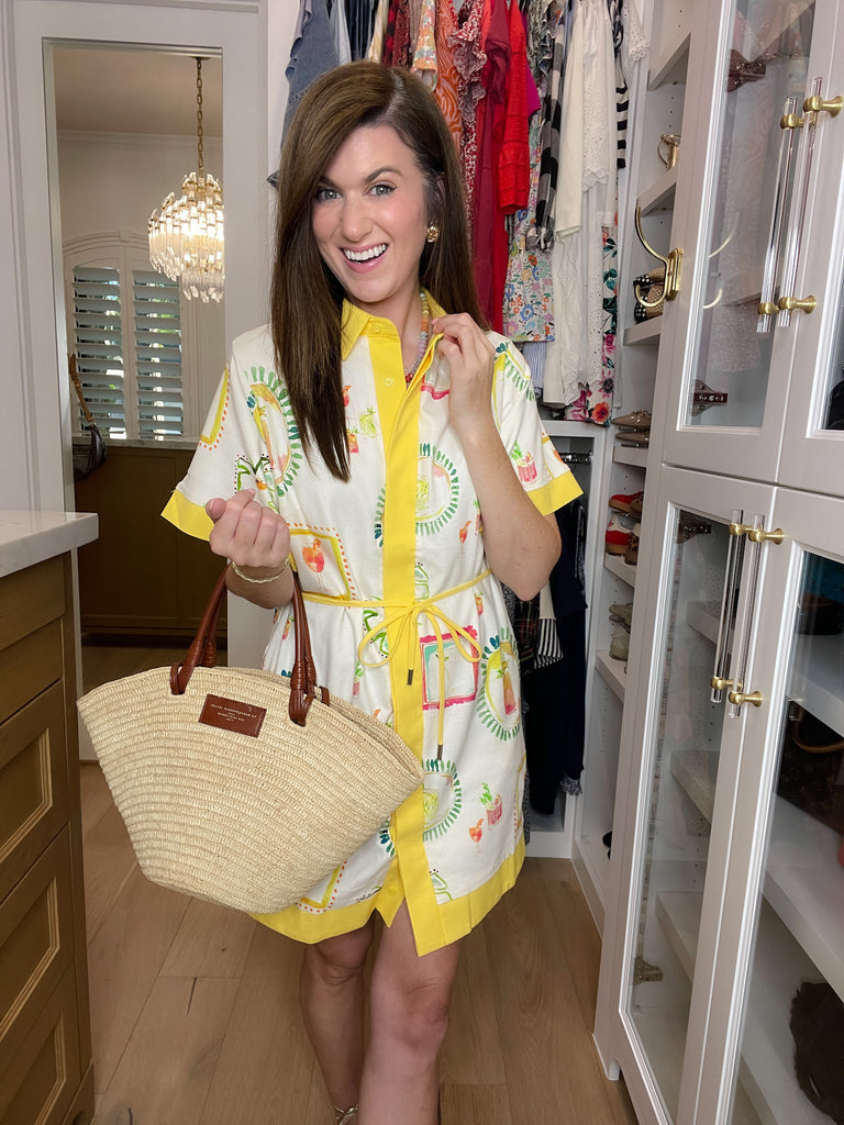 Happy Hour Shirt Dress