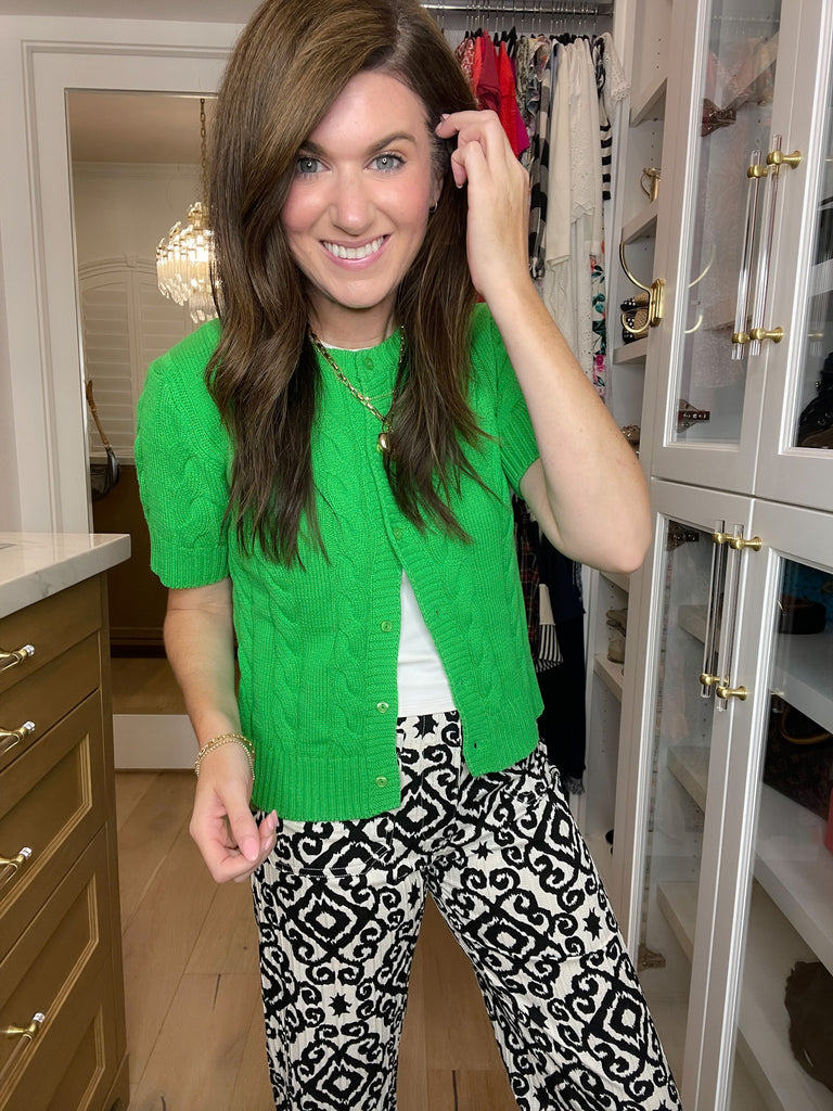 The Ivy Lane Cardigan in Green