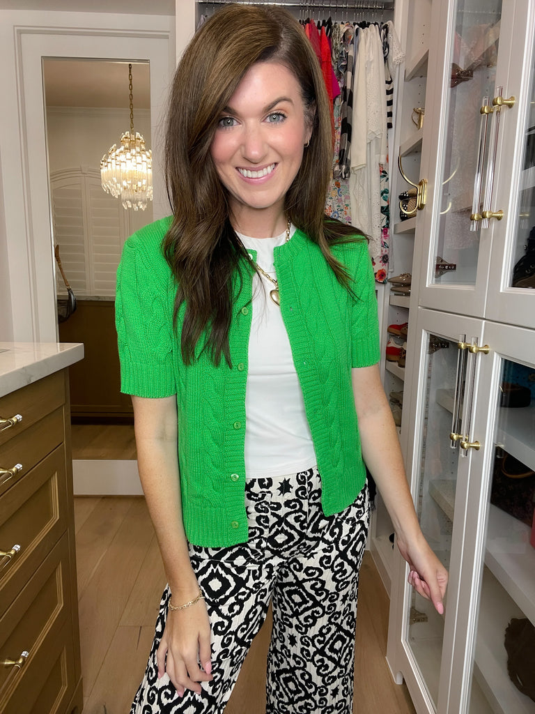 The Ivy Lane Cardigan in Green