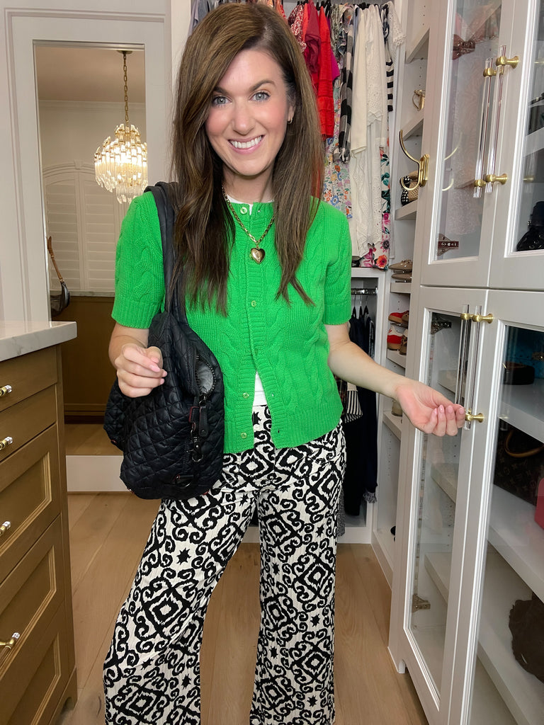 The Ivy Lane Cardigan in Green