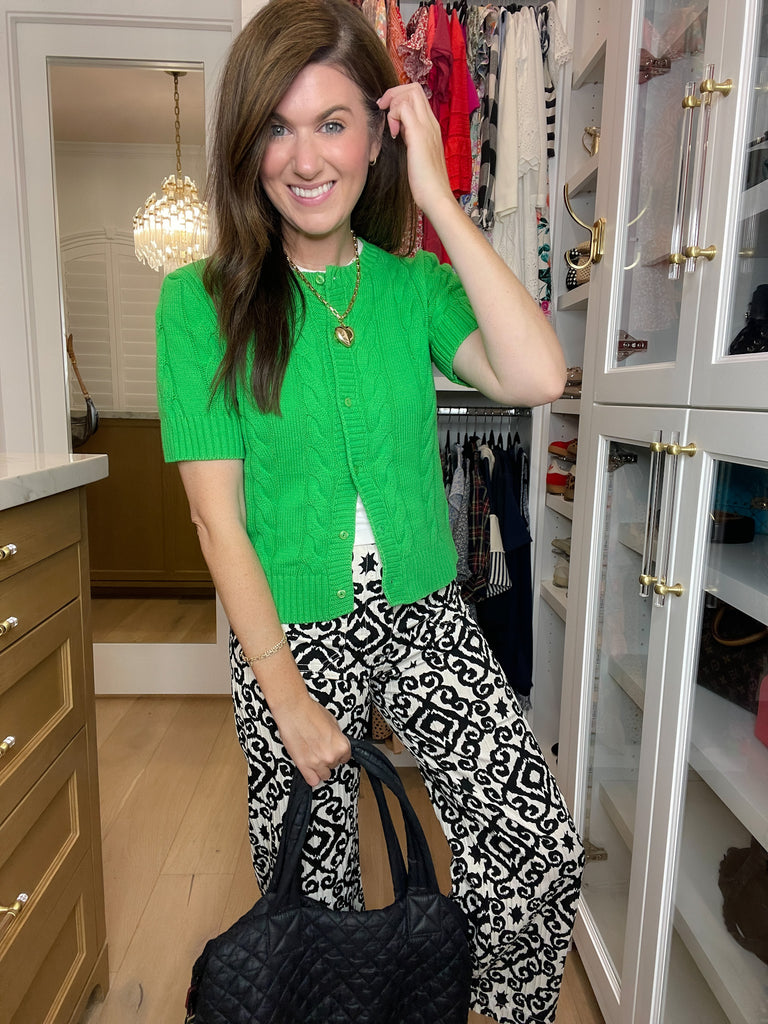 The Ivy Lane Cardigan in Green