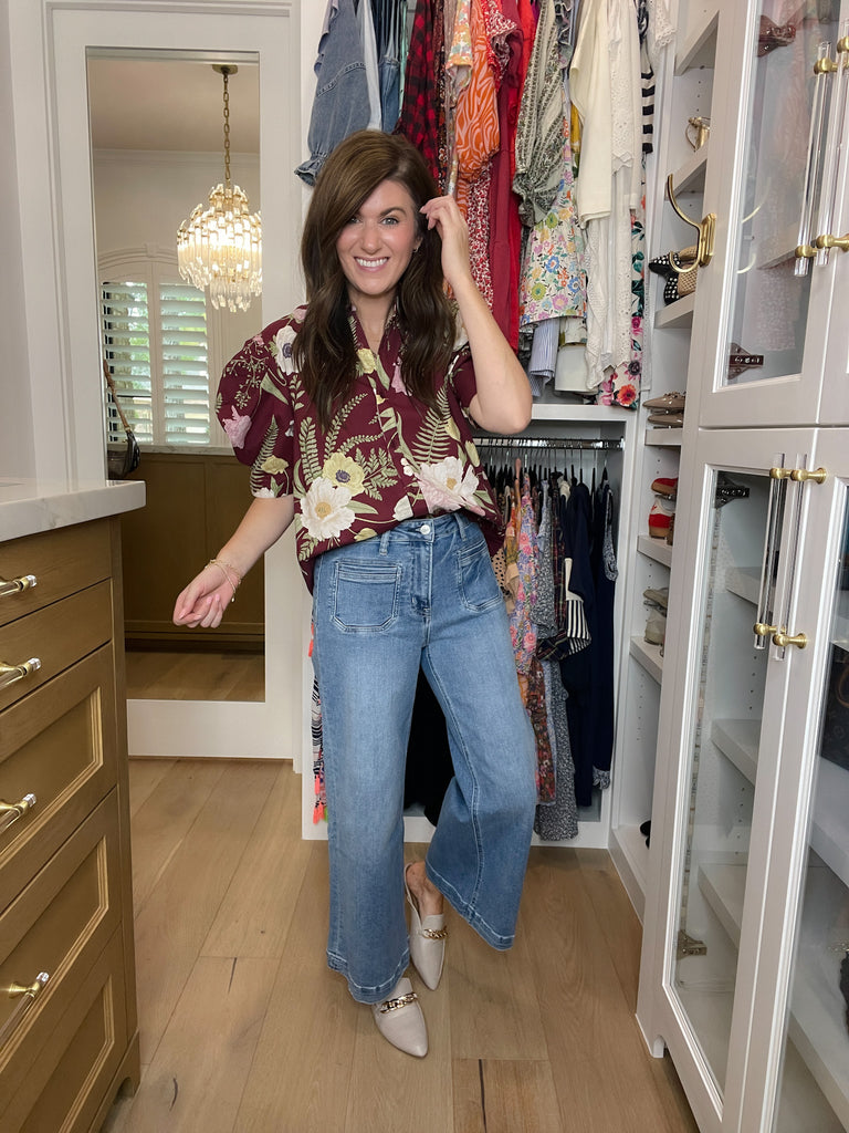 Mica McKay High Rise Wide Leg Jeans