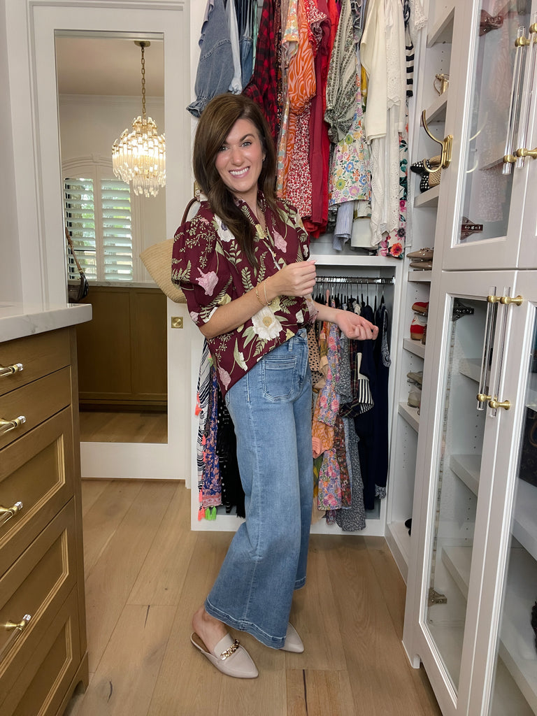 Mica McKay High Rise Wide Leg Jeans