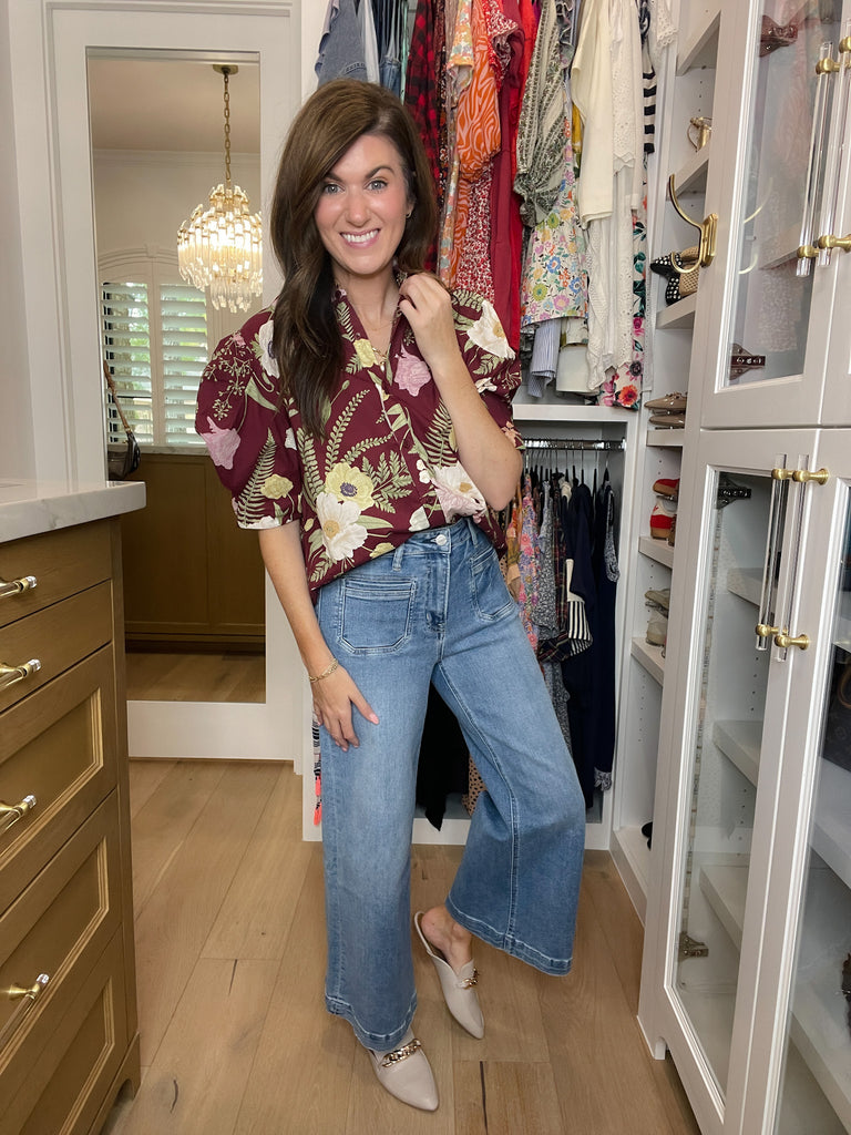 Mica McKay High Rise Wide Leg Jeans