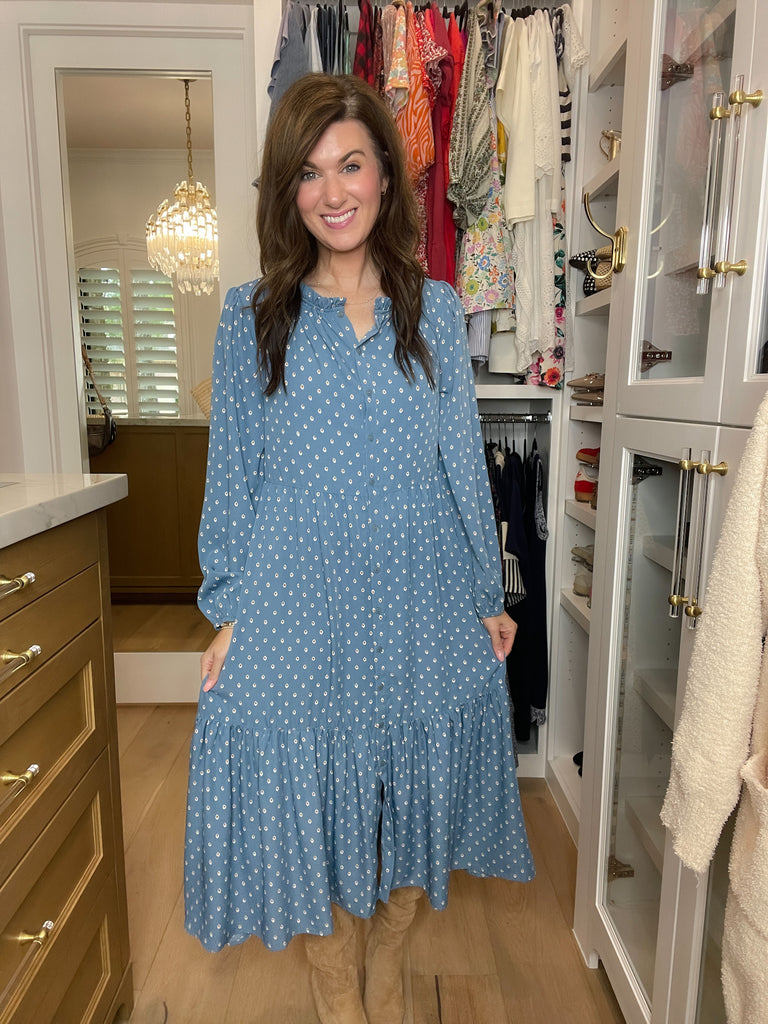 Heirloom Blues Midi Dress