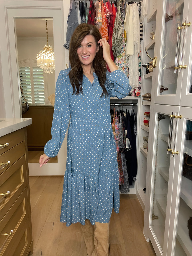 Heirloom Blues Midi Dress