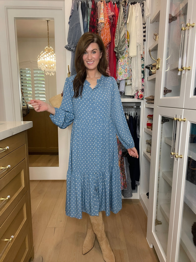 Heirloom Blues Midi Dress