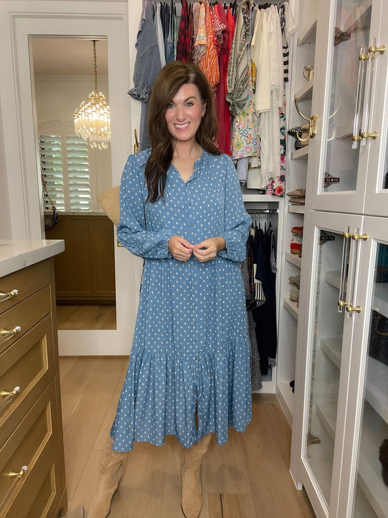 Heirloom Blues Midi Dress