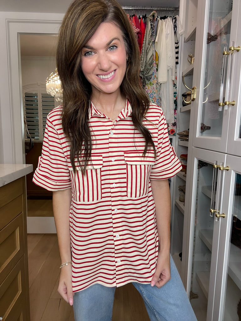 In the Details Button Front Top in Red