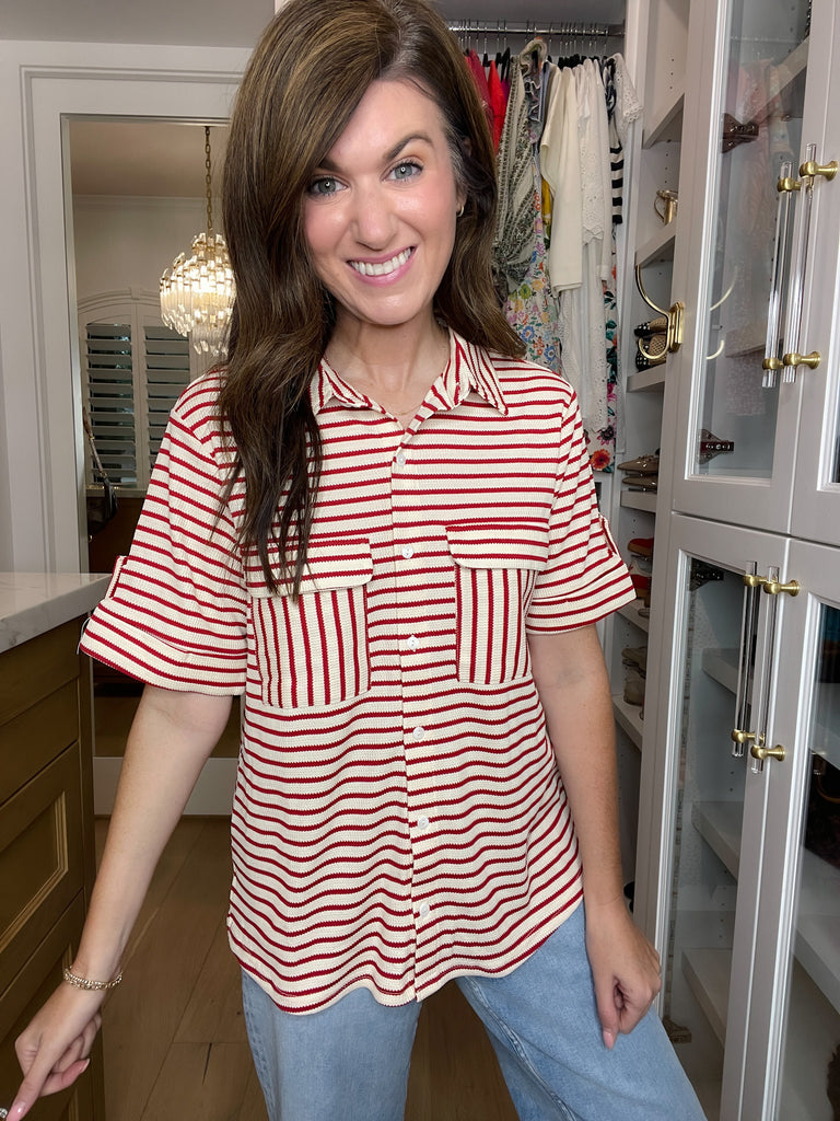 In the Details Button Front Top in Red