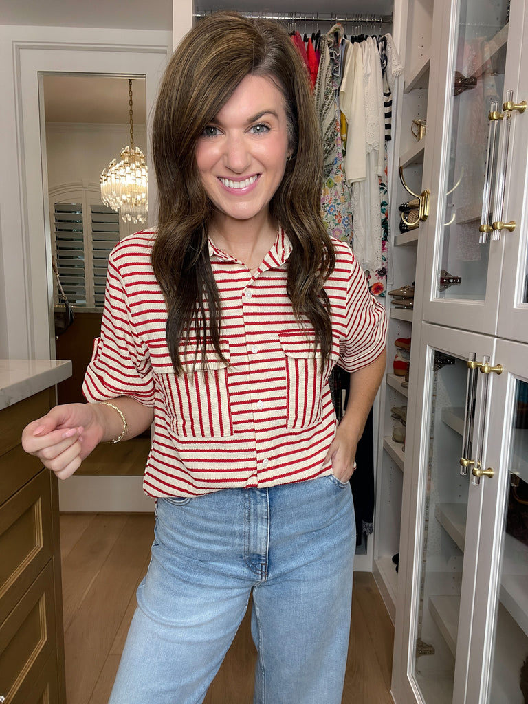 In the Details Button Front Top in Red