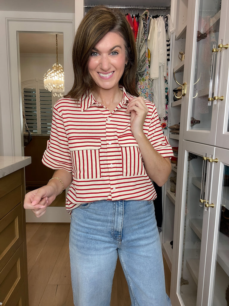 In the Details Button Front Top in Red