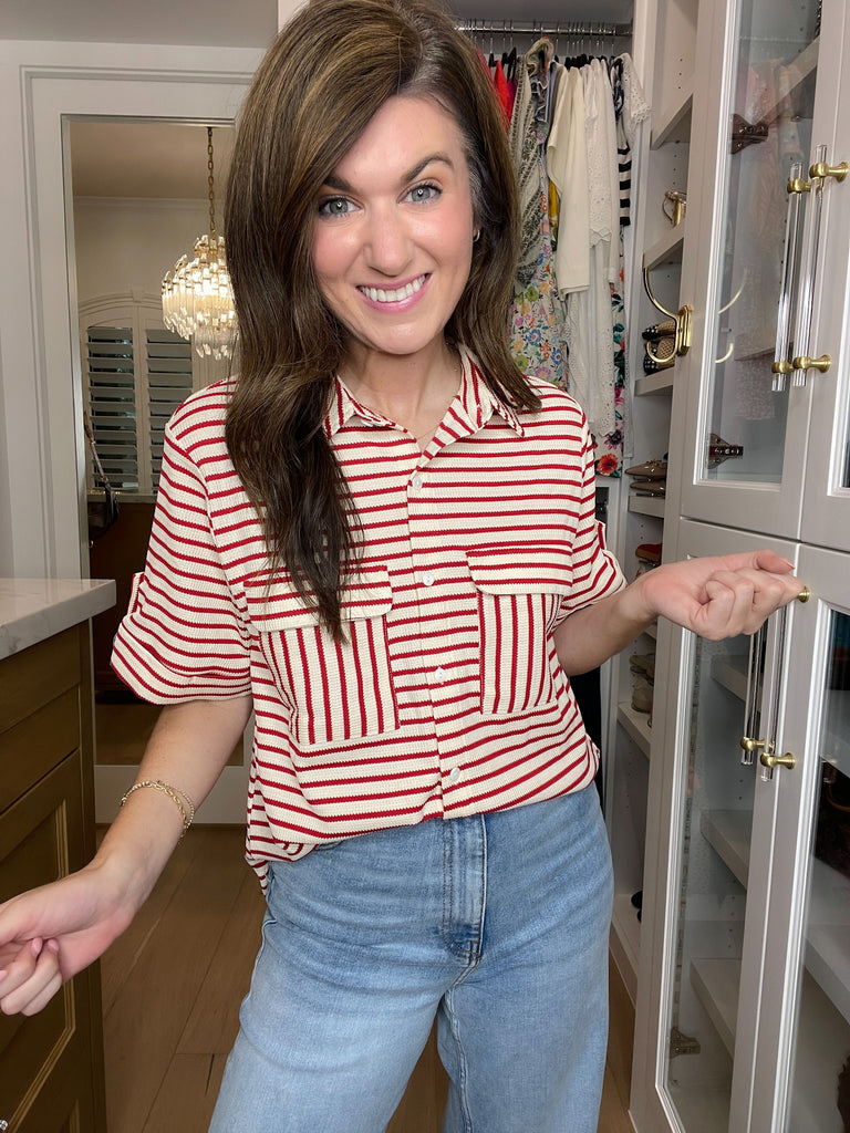 In the Details Button Front Top in Red