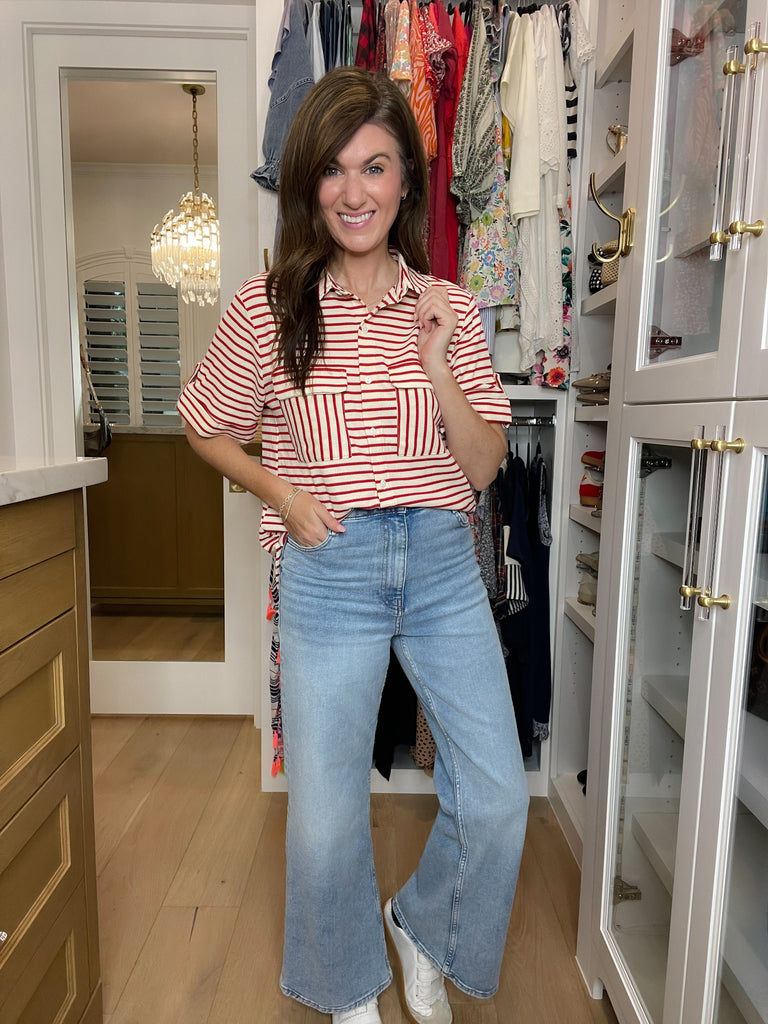 In the Details Button Front Top in Red