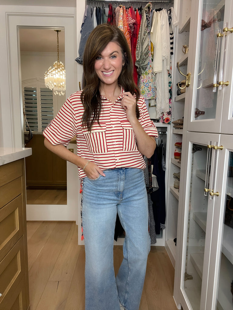 In the Details Button Front Top in Red