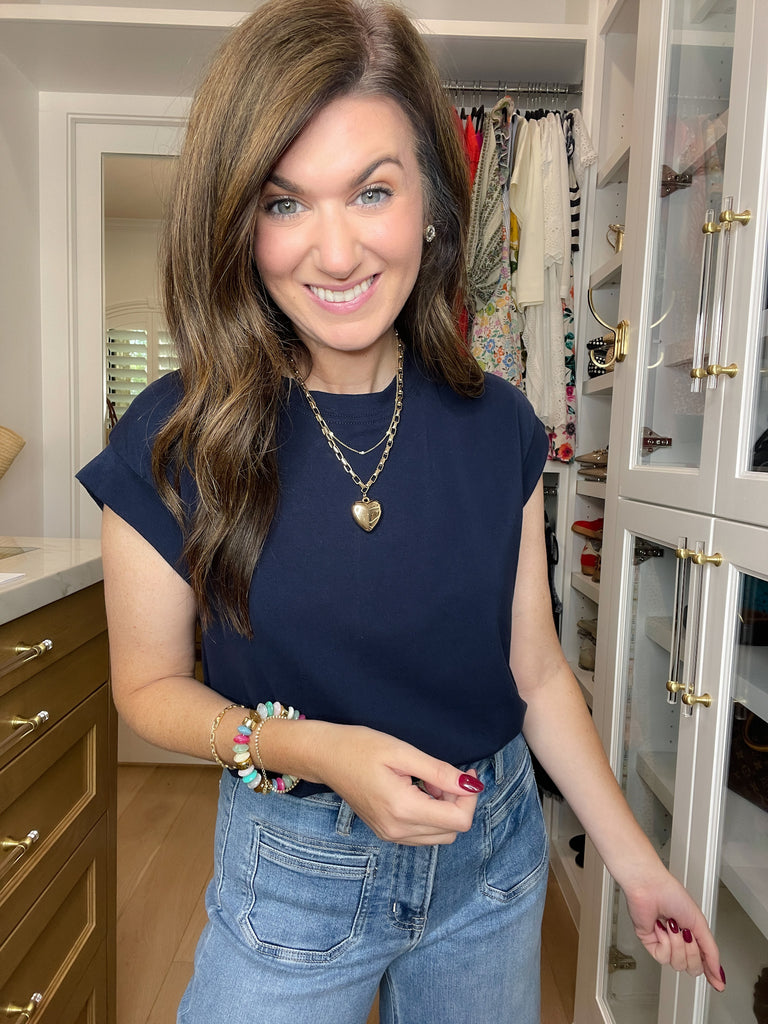 Put You First Top in Navy