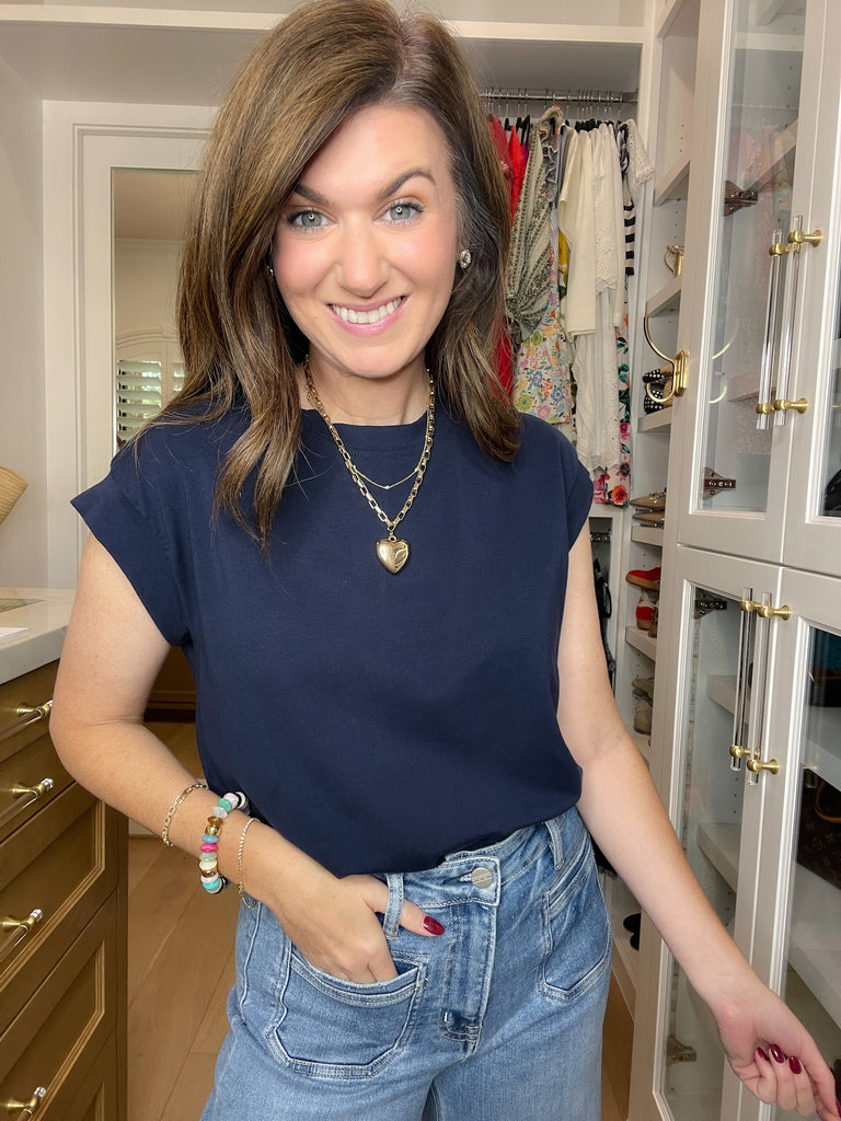 Put You First Top in Navy