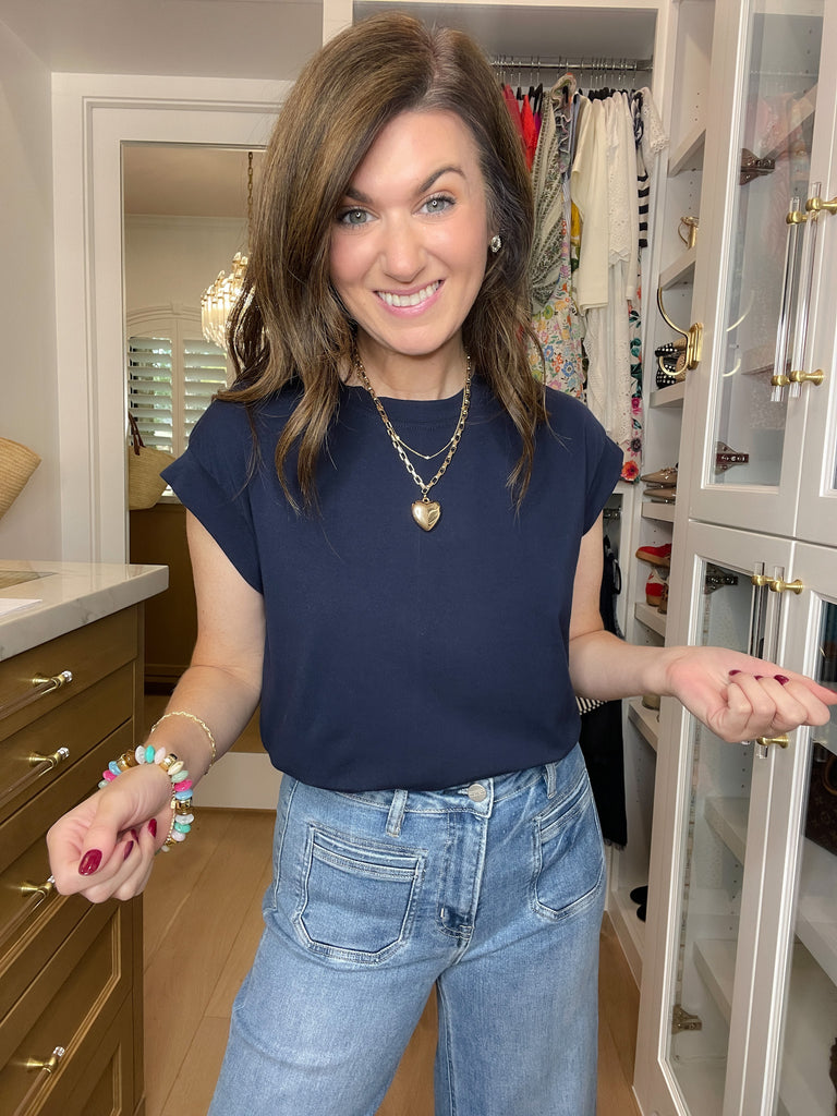 Put You First Top in Navy