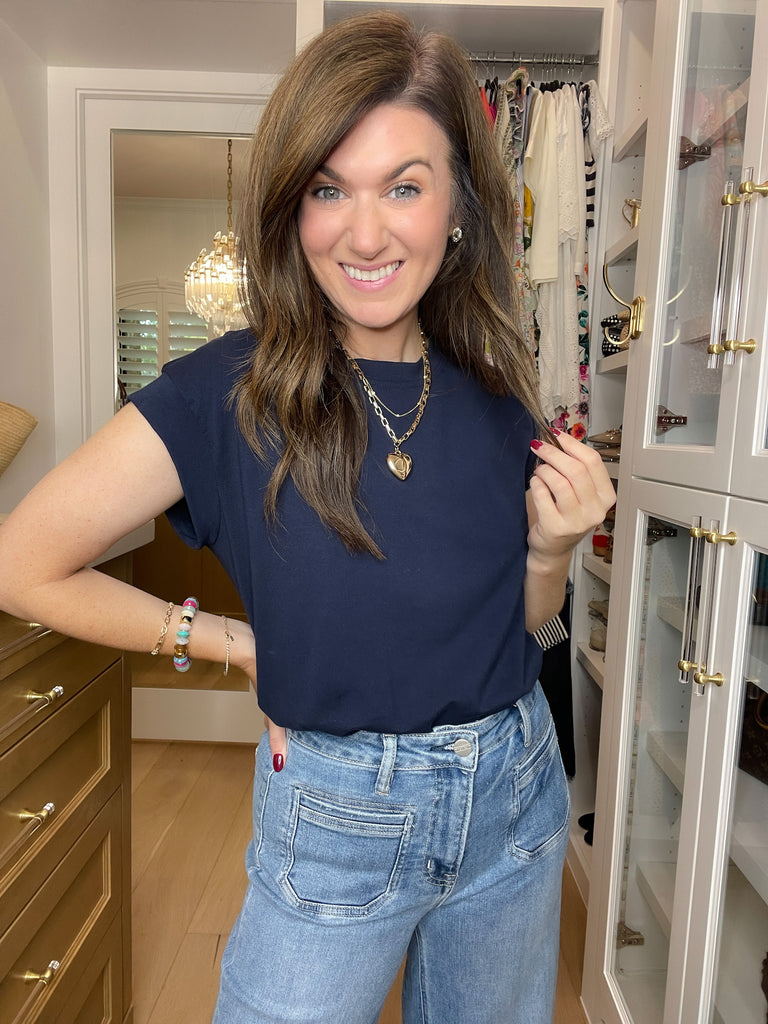 Put You First Top in Navy