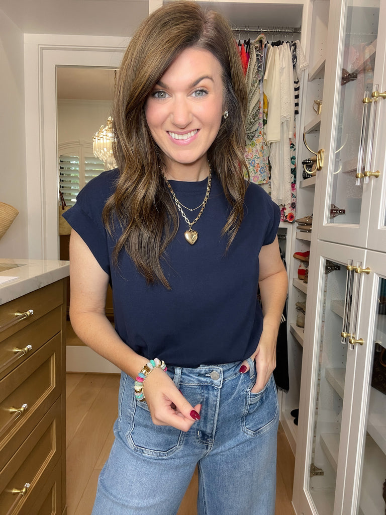 Put You First Top in Navy