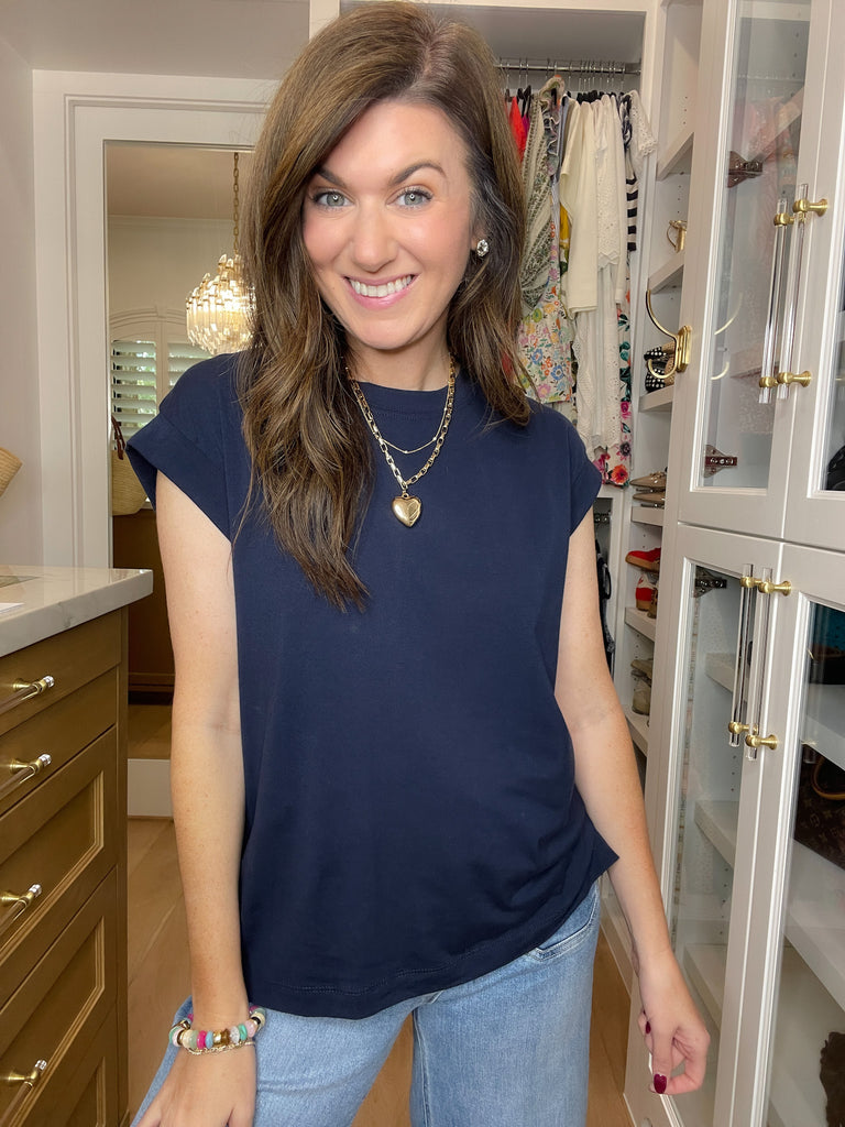 Put You First Top in Navy